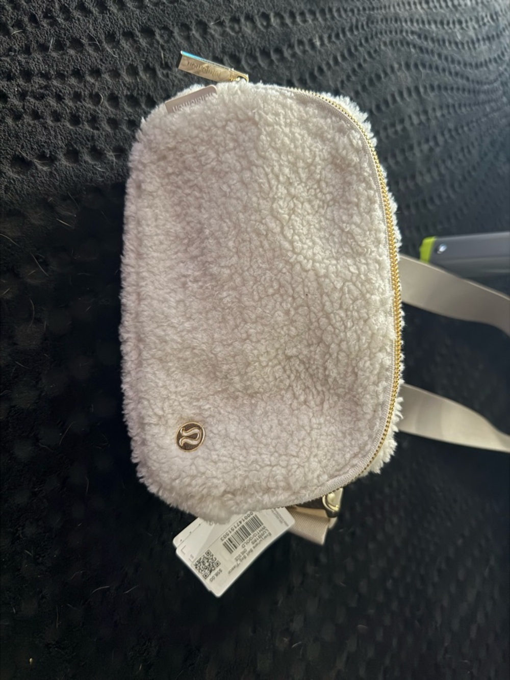 lululemon athletica Cream Sherpa Crossbody, Gold Hardware. Brand new with tags!